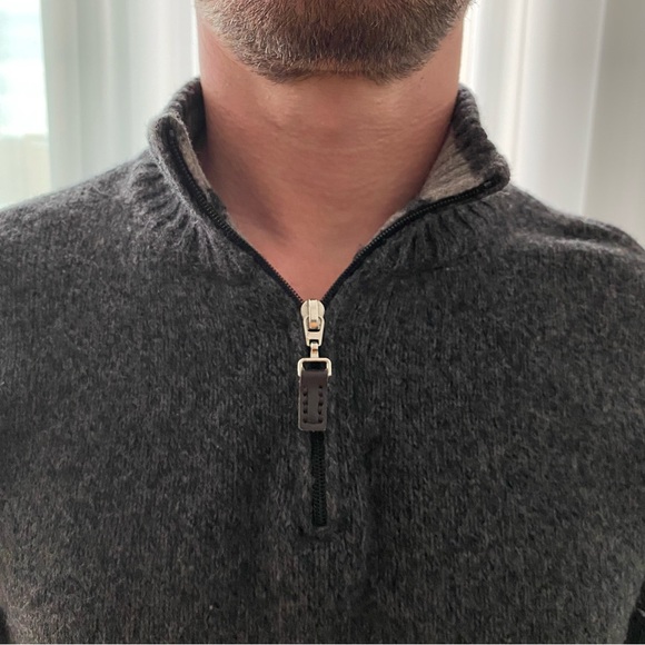 Daniele Blasi Men’s Wool Gray Sweater Size Small Made in Italy - Picture 5 of 8